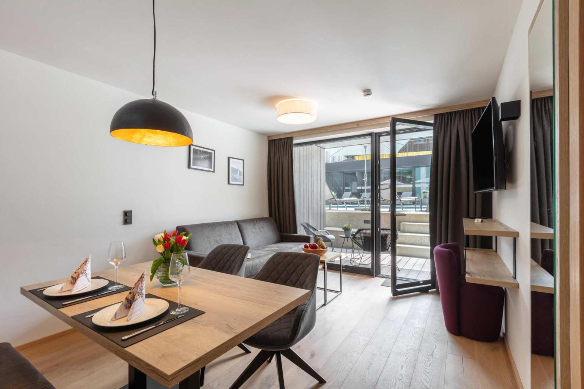 Emma Deluxe Aparthotel Ganzjaehrig Beheizter Aussenpool 皮森多夫 客房 照片