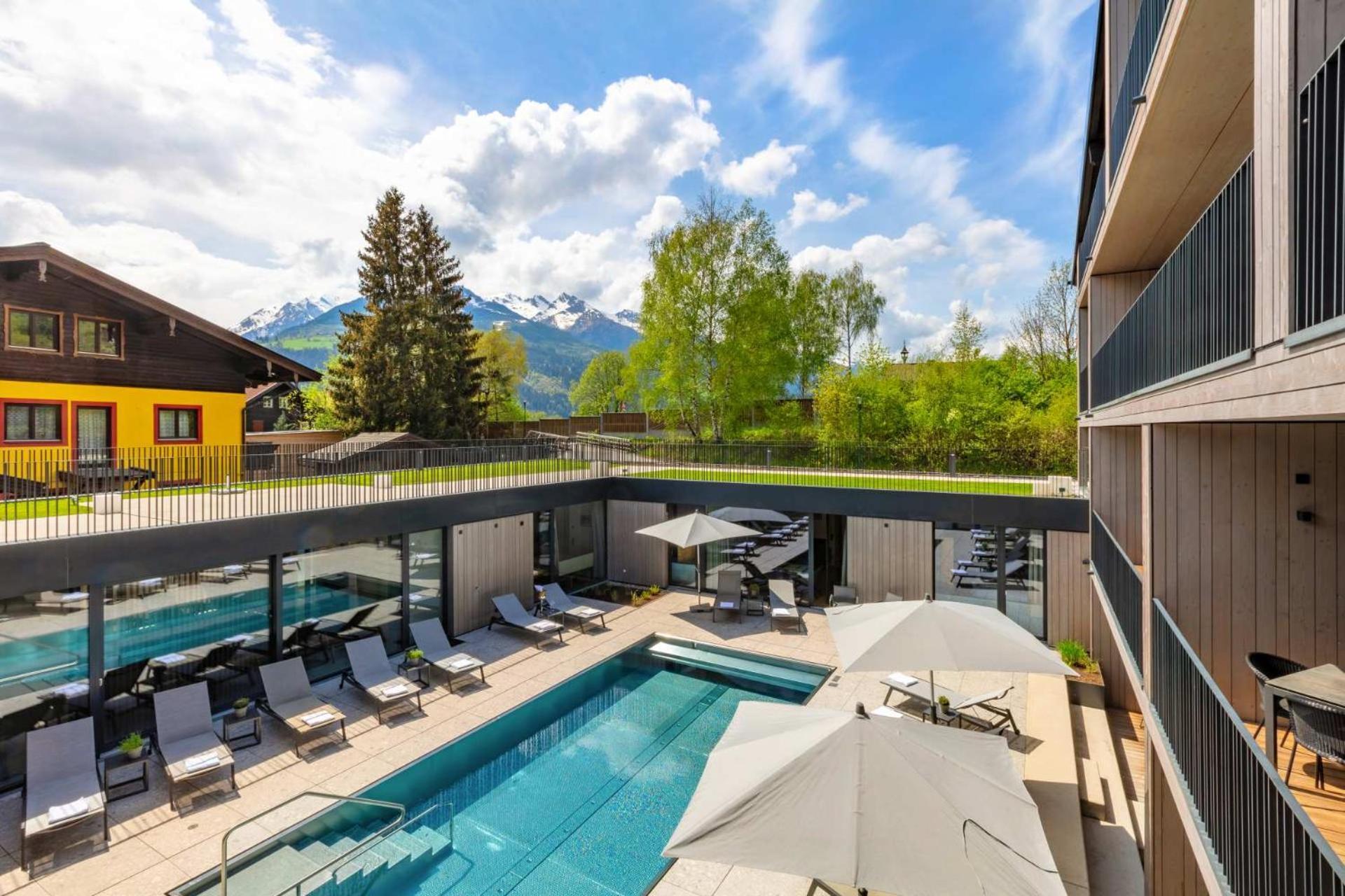 Emma Deluxe Aparthotel Ganzjaehrig Beheizter Aussenpool 皮森多夫 外观 照片